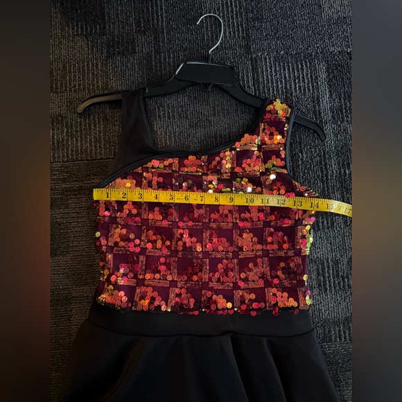 WEISSMAN Dance Costume, Women’s Dress Sequin Skater, SIZE Adult Medium - Picture 8 of 12